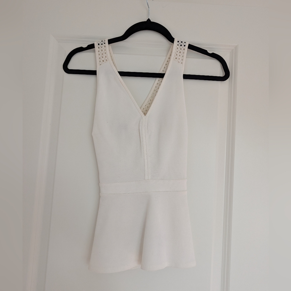 Dynamite White Sleeveless Top